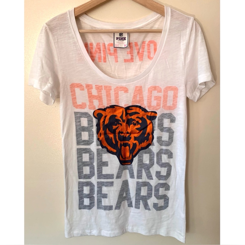 PINK NFL • M • Chicago Bears Short Sleeve Burnout Tee